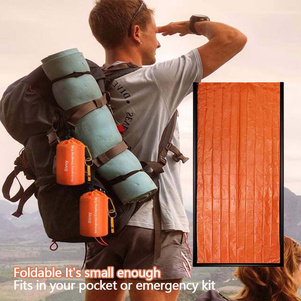 Bivy Bag Emergency - Nooddeken Waterdichte overlevingsslaapzak Thermische bivakzak Overlevingsuitrusting