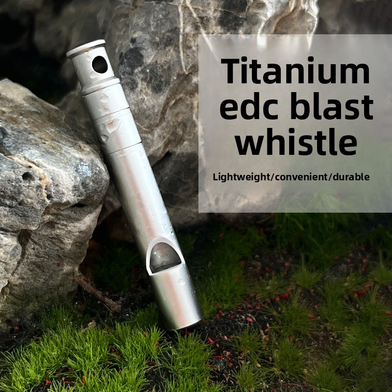 Emergency Whistle Loud - Titaniumlegering overlevingsfluitje Luid noodfluitje Mini draagbare