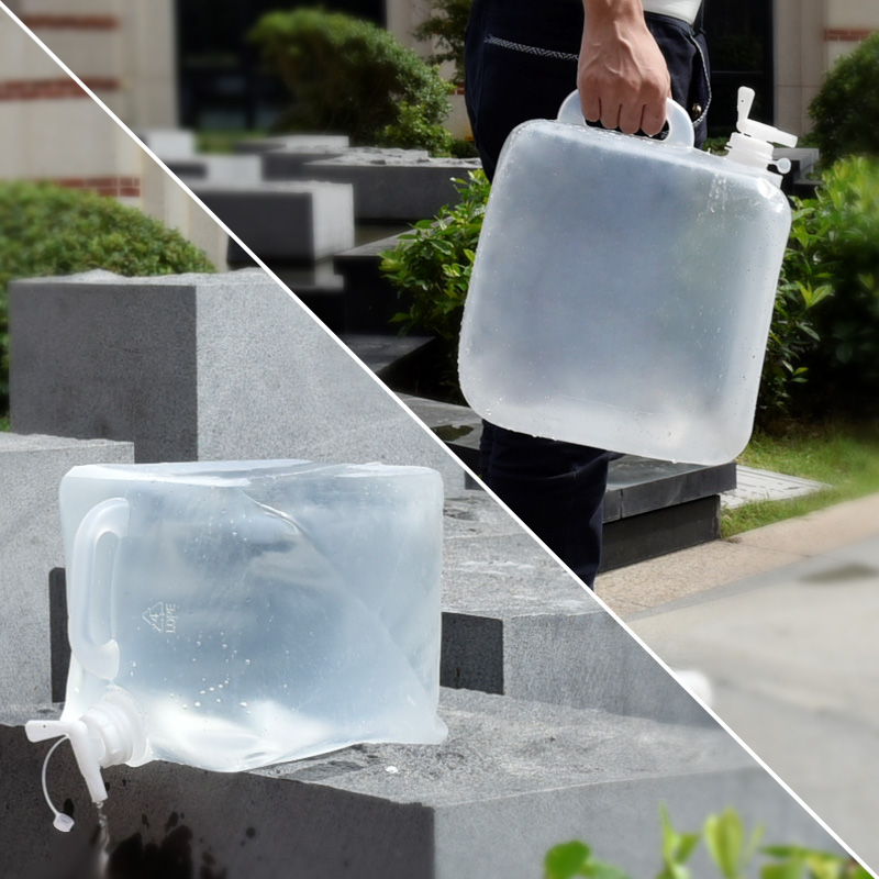 Water Bag Collapsible - 1Pc 5L Plastic Lege Opvouwbare Waterzak