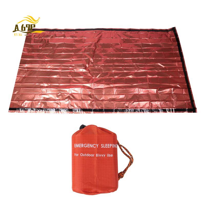 Bivy Bag Emergency - A69P-Noodslaapzak 2-persoons overlevingsslaapzakken Thermische bivakzak Nooddeken