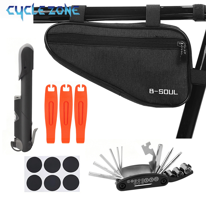 Bivy Bag Emergency - Fietsreparatieset Fietsbuiszak met minipomp 16-in-1 multitool