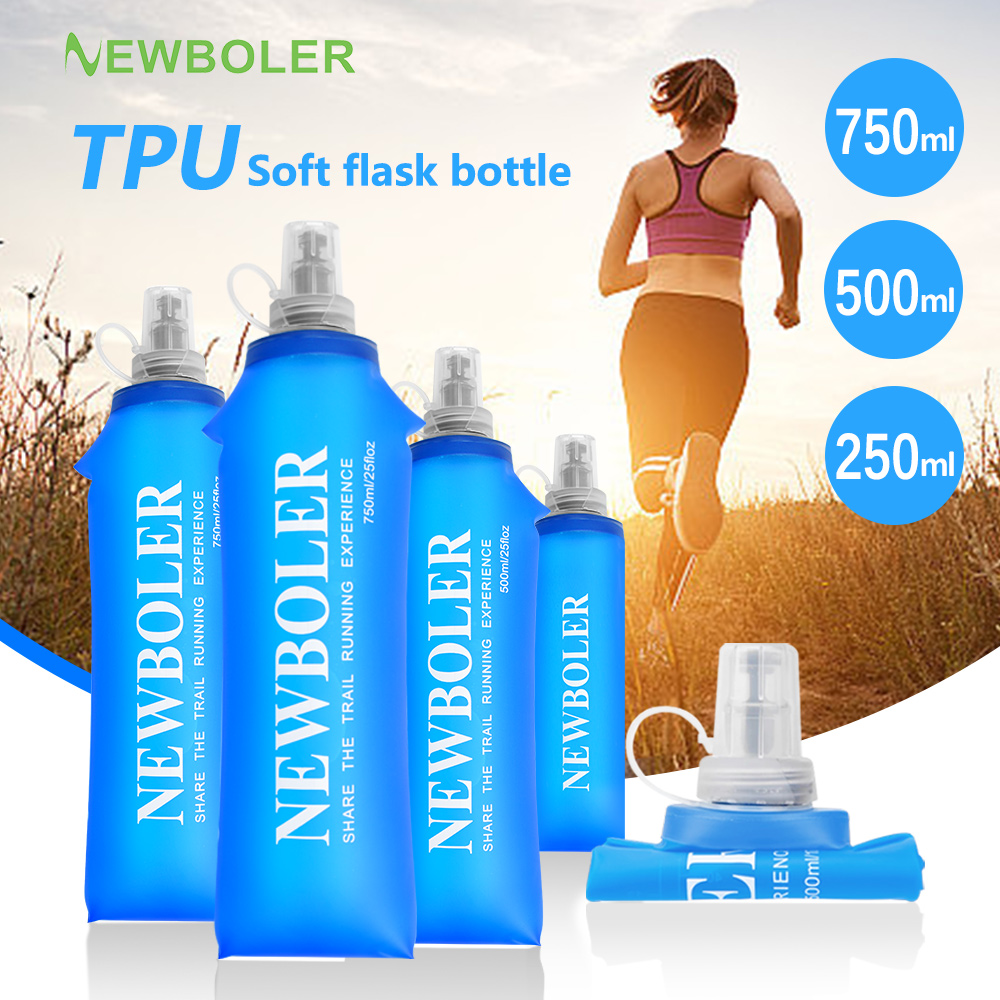 Water Bag Collapsible - 750Ml Waterfles Tpu Opvouwbare Zachte Kolf