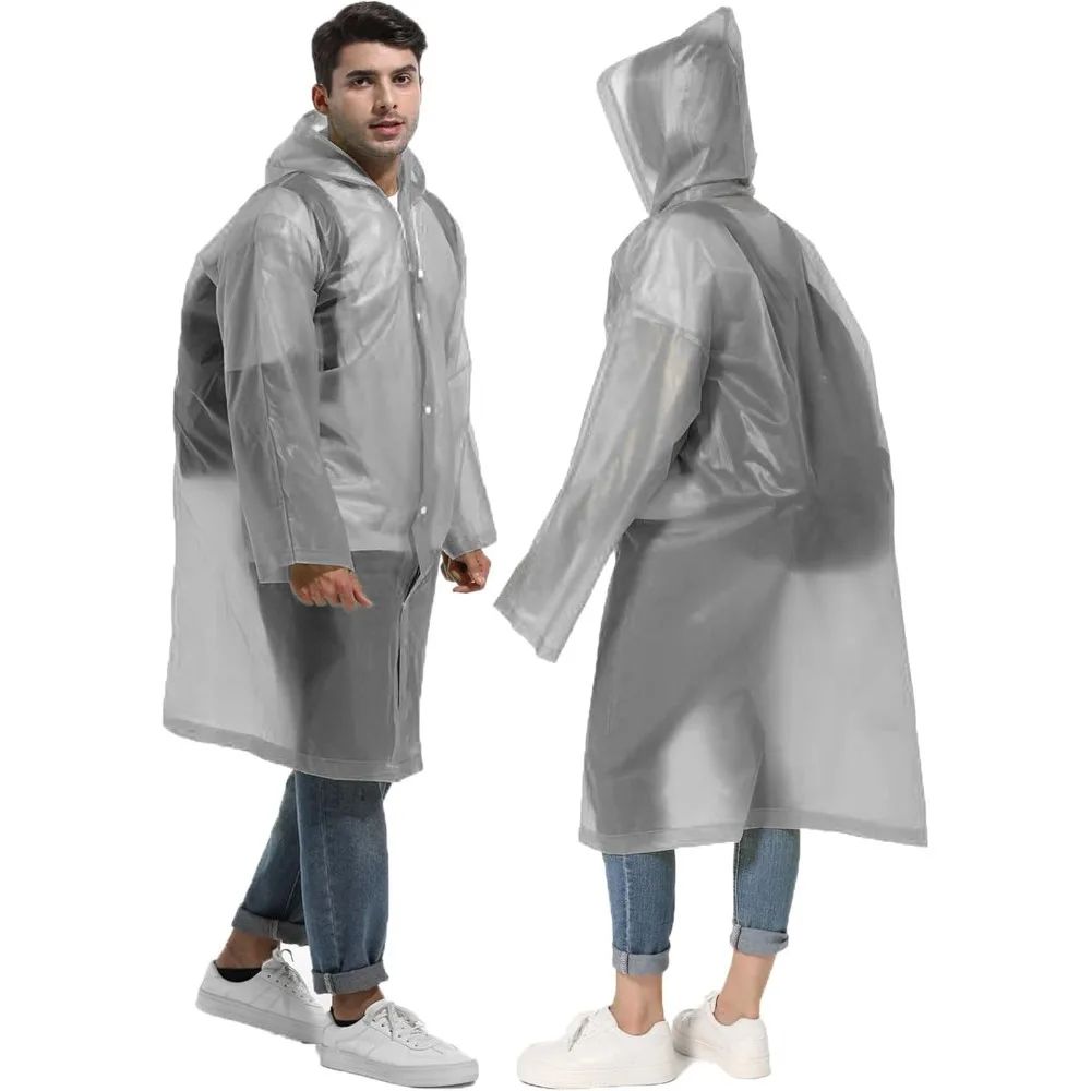 Emergency Poncho Rain - ﻿ 1/2 STUKS Compacte herbruikbare regenponcho