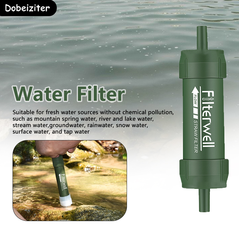 Mini Waterfilter Stro Draagbar - Water Purification Straw recensie en prijs