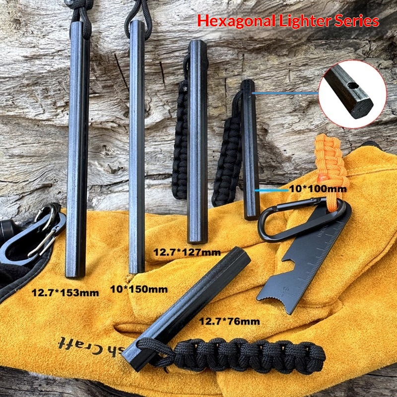 Handgeweven touw Hexagonale vu - Fire Starting Kit recensie en prijs