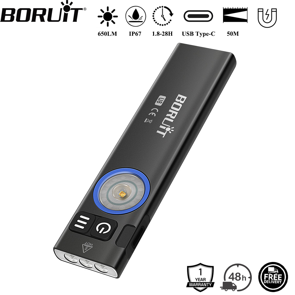 BORUiT U8 650LM EDC LED-zaklam - Fishing Kit Compact recensie en prijs