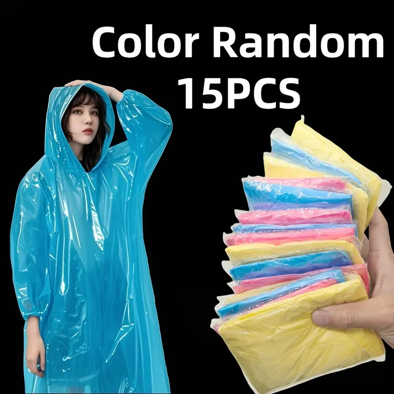 15/30 stuks willekeurige kleur - Emergency Poncho Rain recensie en prijs
