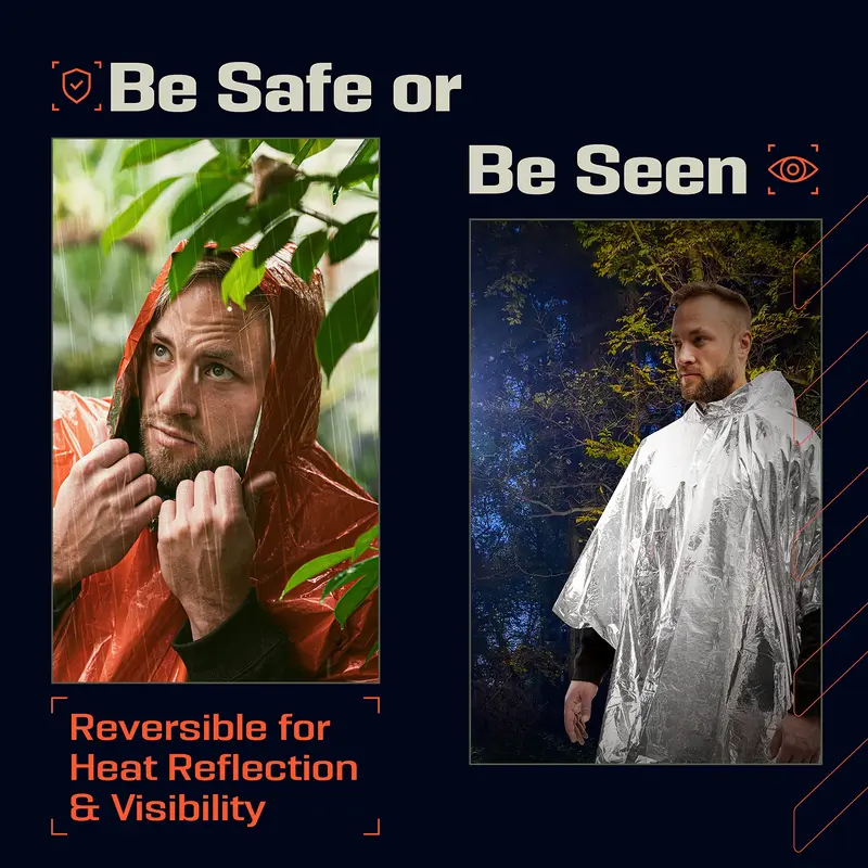 Aluminium gecoate, gevoerde no - Emergency Poncho Rain recensie en prijs