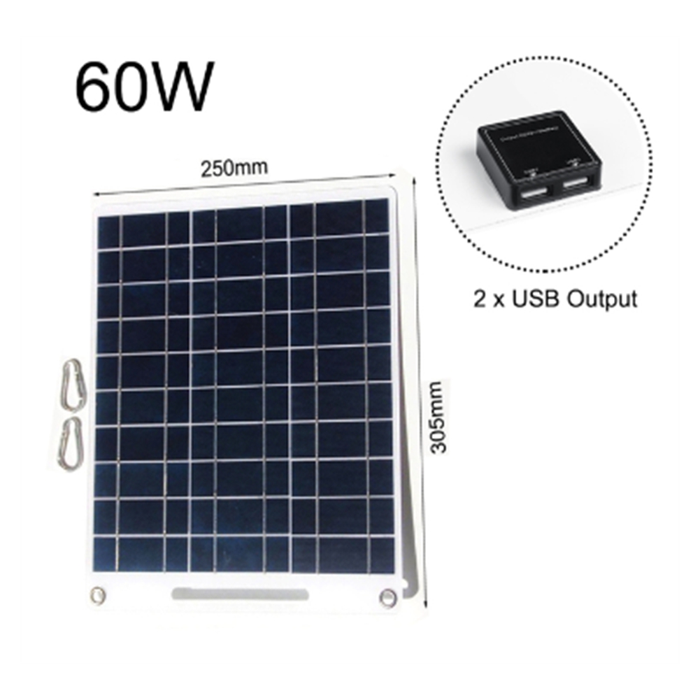 Nieuwe 60W zonnepaneel draagba - Solar Emergency Charger recensie en prijs