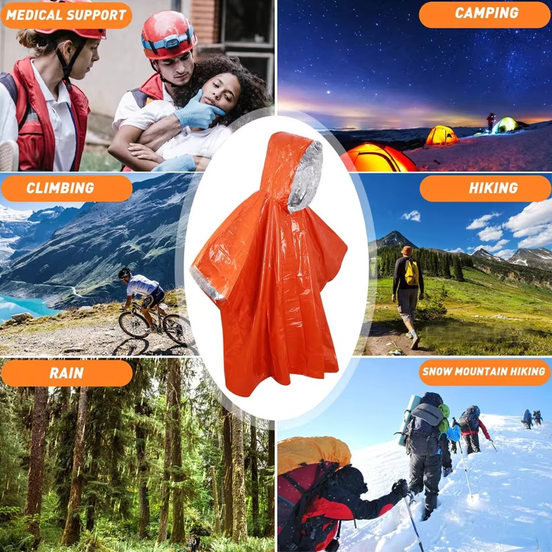 Emergency Survival Rain Poncho - Survival Blanket Reflective recensie en prijs